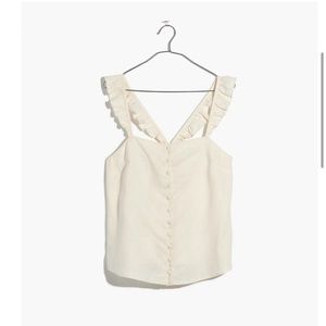 NWT Madewell Ruffle-Strap Cami Top